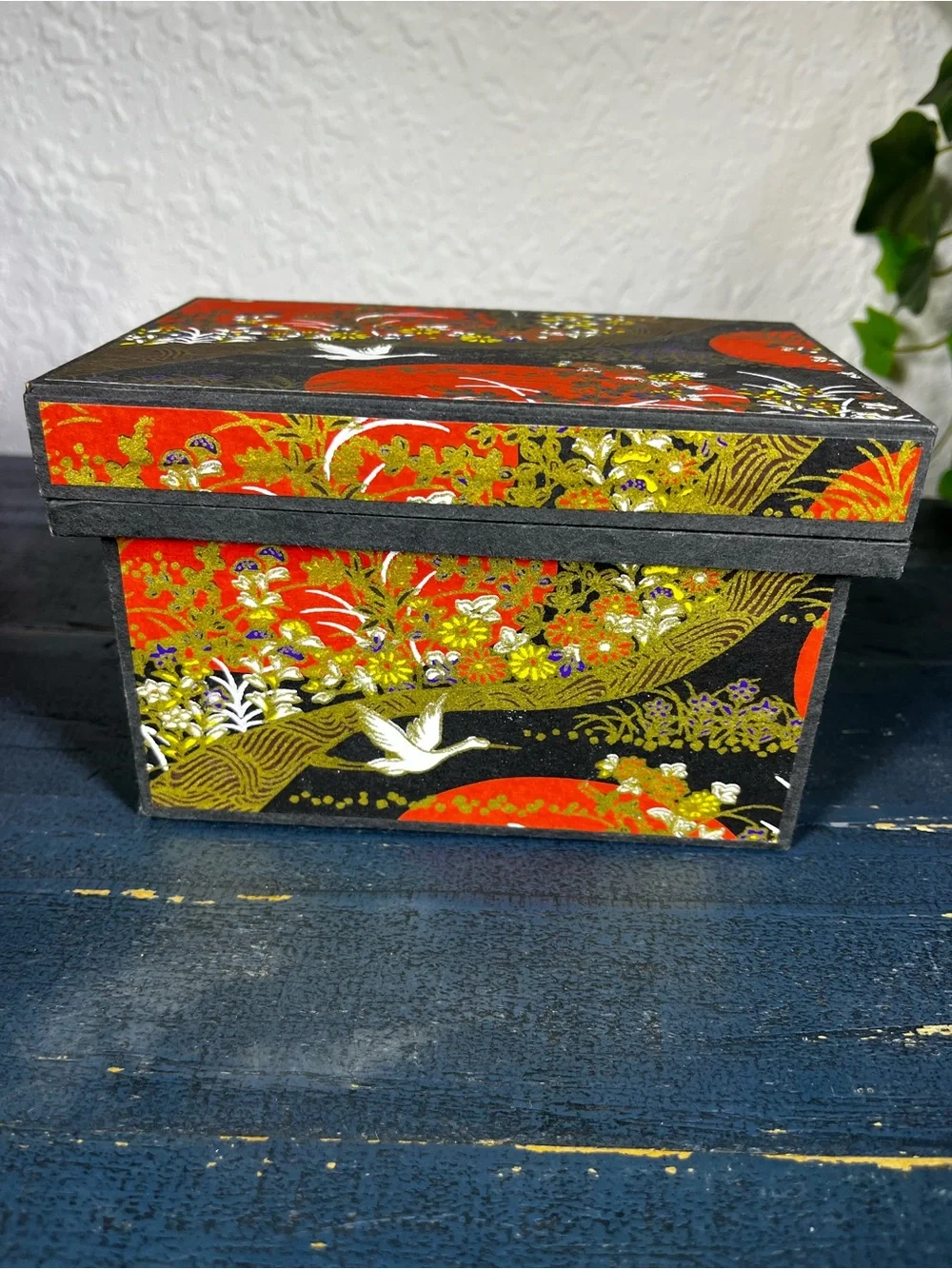 Vintage Jan McGregor Studios Handcrafted Washi Paper Tea Box